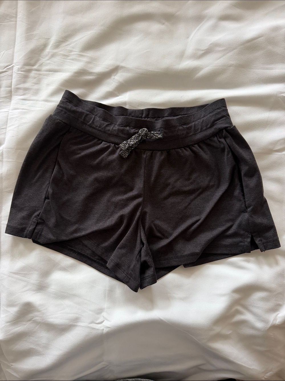all in motion Black Knit Drawstring Athletic Shorts
